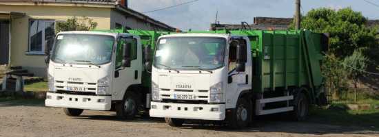 Municipality of Poti was Equipped with Waste-disposal Vehicles and Trash Bins ფოთის მუნიციპალიტეტს ნაგავმზიდი მანქანები და ნარჩენების ურნები გადაეცა
