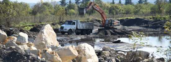 Zestafoni Municipal landfill closure works in progress